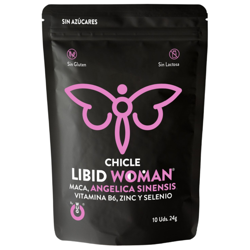 CHICLES WUG LIBID CHICLE POTENCIADOR AUMENTO LIBIDO PARA MUJER 10UDS AFRODISIACO