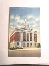 Postcard Vintage City Hall, Nashua, N. H. A391