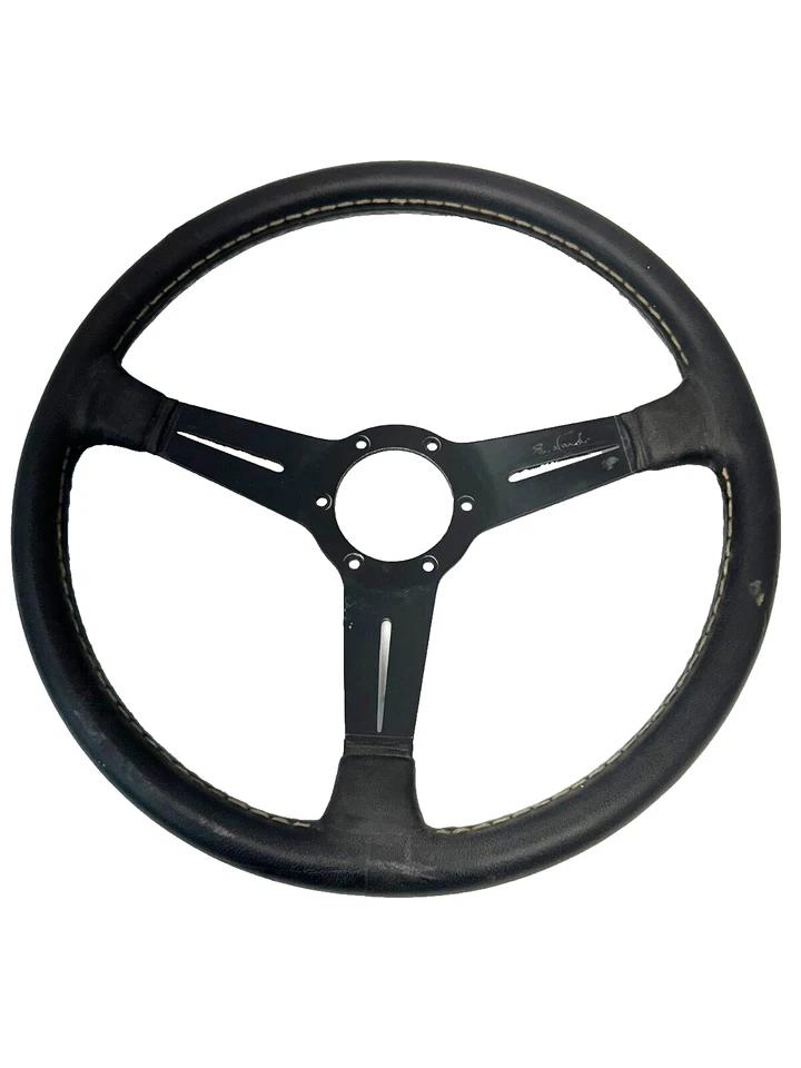 Jaguar XJS 1989 vintage Nardi volante de 3 radios (necesita reparaciones) Foto 3 de 4