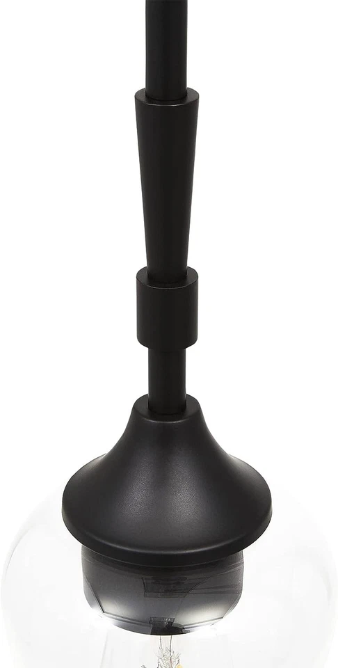 Mini isla de cocina de iluminación colgante negra, accesorio colgante, longitud ajustable Foto 3 de 4