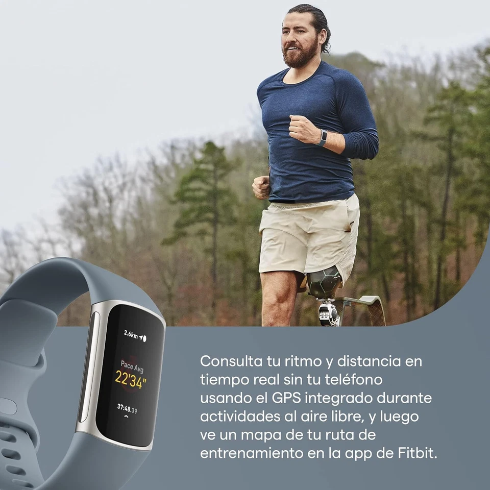 Fitbit Charge 5 by Google, Gesundheits- und Fitness Tracker 7 Tage Akkulaufzeit - Bild 2 von 4