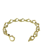 18kt. Yellow Gold French Link Bracelet Vintage
