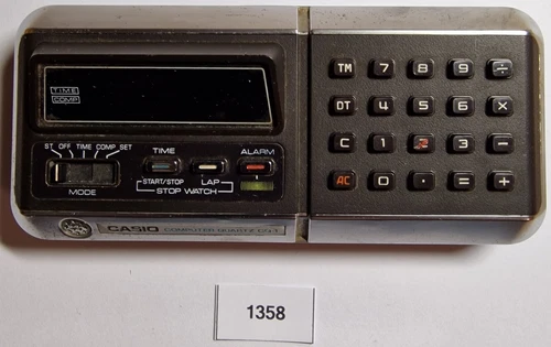 1358 Taschenrechner CASIO COMPUTER QUARTZ CQ-1