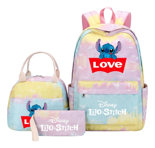 Lilo and Stitch Teenage Student Girls School Bag Three Piece Backpack Set - Picture 29 of 53