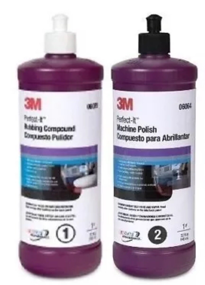 3M Perfect It Ex Compound Buffing Polishing 36060 06094 Quart Of Each 3m-perfect-it-ex-compound-buffing-polishing-36060-06094-quart-of-each