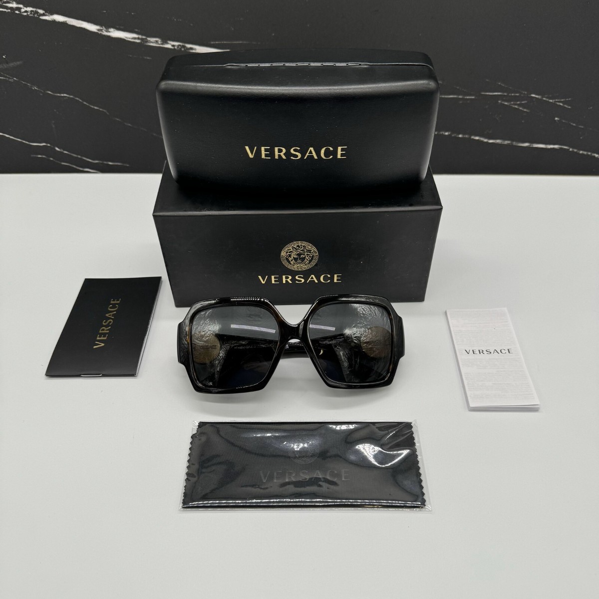 NEW VE4453 108/87 VERSACE SUNGLASSES MOD 4453 HAVANA WOMEN EYEWEAR VE 4453 Versace VE4453 108/87 Havana Sunglasses for Woman – LookerOnline main image 3