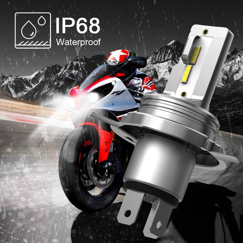 2x H4 HS1 LED Motorcycle Headlight Bulbs 36W 6000K Hi/Low Beam UTV ATV Headlamp - Picture 7 of 9