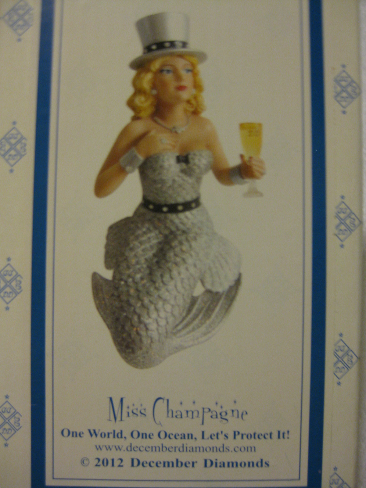 December Diamonds Mermaid MISS CHAMPAGNE ornament New Year merman mermen NEW eBay