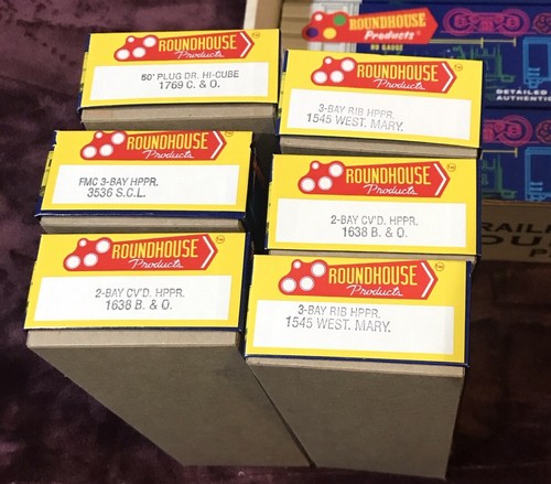 HO CSX Flags Asstd. 12 Cars Roundhouse unassembled PERFECT!asst 892 - Picture 9 of 15