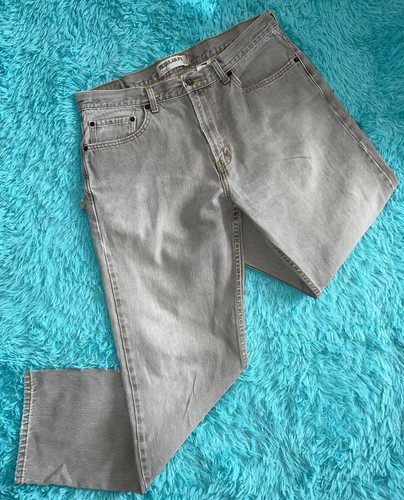 Men's Levi's 505 100% Cotton Gray Regular Fit Jeans 36 X 32 - Picture 7 of 16