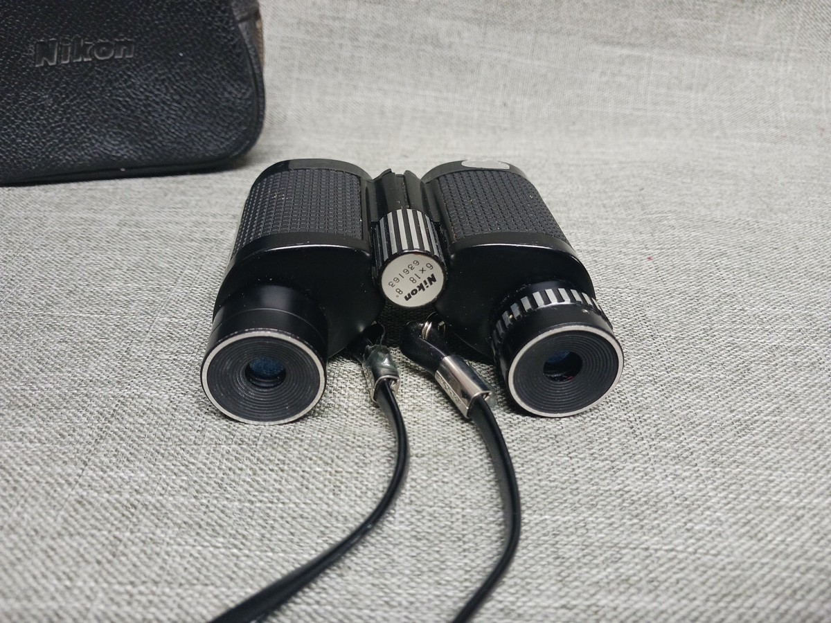 Vintage Nikon 6x18 8 Degree Compact Binoculars Made in Japan Vintage Nikon 6x18 8 Degree Compact Binoculars Made in Japan