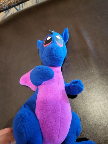 Ideal Toys Direct Blue and Pink dragon 10" tall vintage collectable - Picture 4 of 5