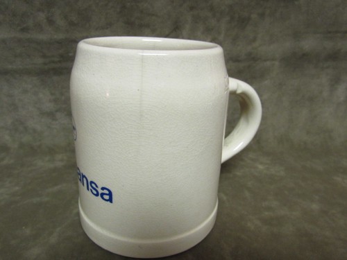 Vintage Stoneware Pottery Mug Lufthansa Made Germany Airline Advertising #1 - Picture 2 of 4