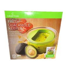 Crofton Fresh Guacamole Keeper  BPA Free Airtight Lid Prevents Browning 4 Cups