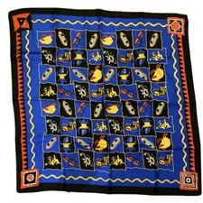 Jose Cuervo Primo Tequila Red and Black Bandanna Hankerchief 100 Silk
