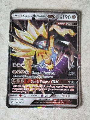 POKEMON DUSK MANE NECROZMA GX 90/156 RARE HOLO SUN & MOON ULTRA PRISM SM5 NM