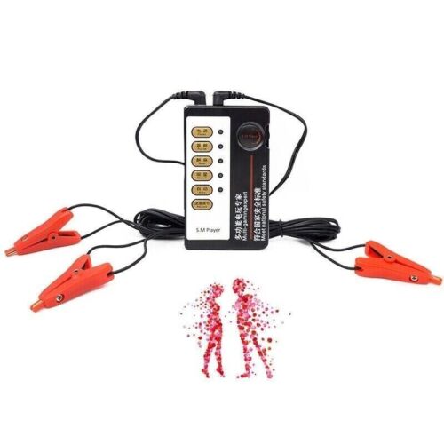 E-Stim Shock Pulse Nipple Body Clips Clamp Enlarger Therapy Bandage Device BDSM - Picture 3 of 32