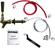 Homebrewstuff Basic Kegerator Draft Beer Conversion Kit 1-CH