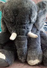 Toys R Us VTG Elephant Plush 2016 Grey Stuffed Animal Toy Floppy 18/20  