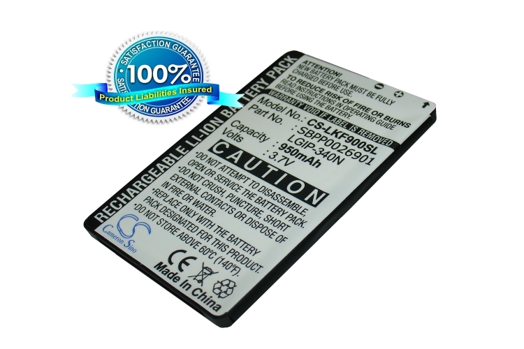 Replacement Battery LGIP-340N For LG Phones (GR500 Xenon, GR700 Vu Plus, LX265 Rumor 2) - Open Box