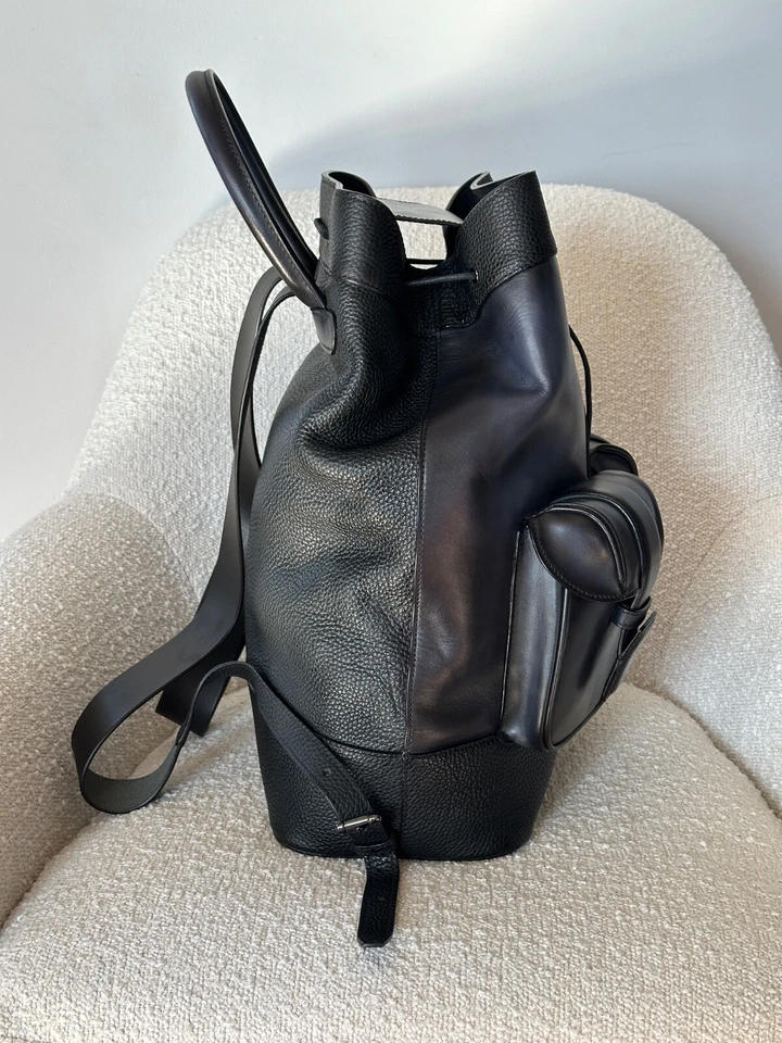 100% Подлинный Berluti горизонт индиго синий кожаный рюкзак сумка £3900 Mr Porter - Изображение 4 из 4