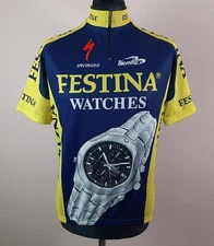 Biemme Festina Watches Cycling Jersey Men's Size XL Specialized Yellow Jersey