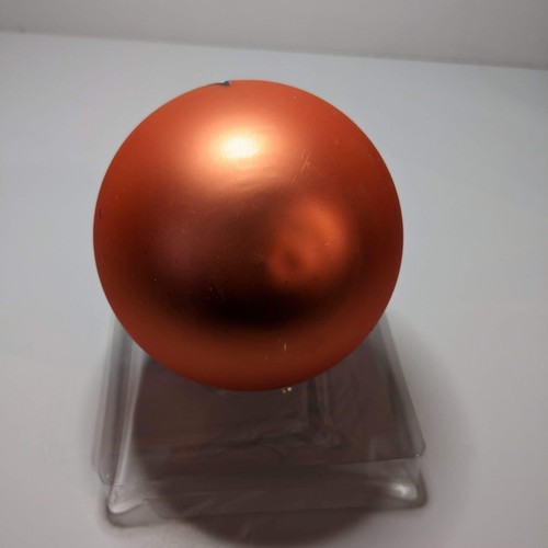 Denver Broncos Ornament Christmas Glass Ball 4 Inch NFL Orange w Blue Trim & Box - Picture 13 of 14