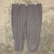 Khakis by GAP Women Geometric Flat Front Lyocell Jogger Ankle Crop Pants 2XL NWT