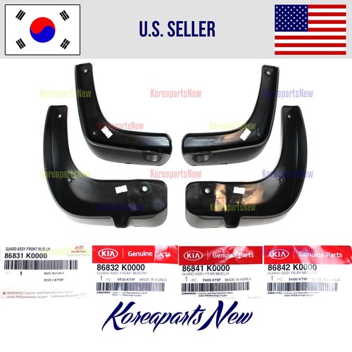 FRONT + REAR Splash Flaps Mud Guard set of 4pcs ⭐GENUINE⭐ Kia Soul 2020