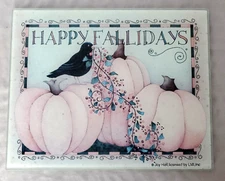 Happy Fallidays (by Joy Hall) Tempered Glass Counter Saver by LMI,