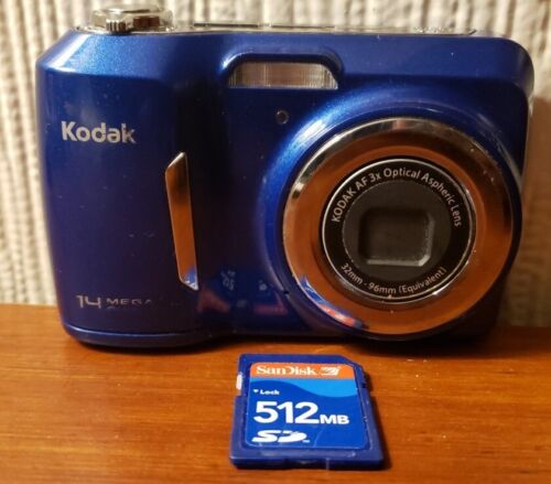 Kodak Easyshare CD83 Camera - Blue 3x Zoom Lens 14.0 MP - SanDisk Memory 512MB  - Imagen 1 de 6