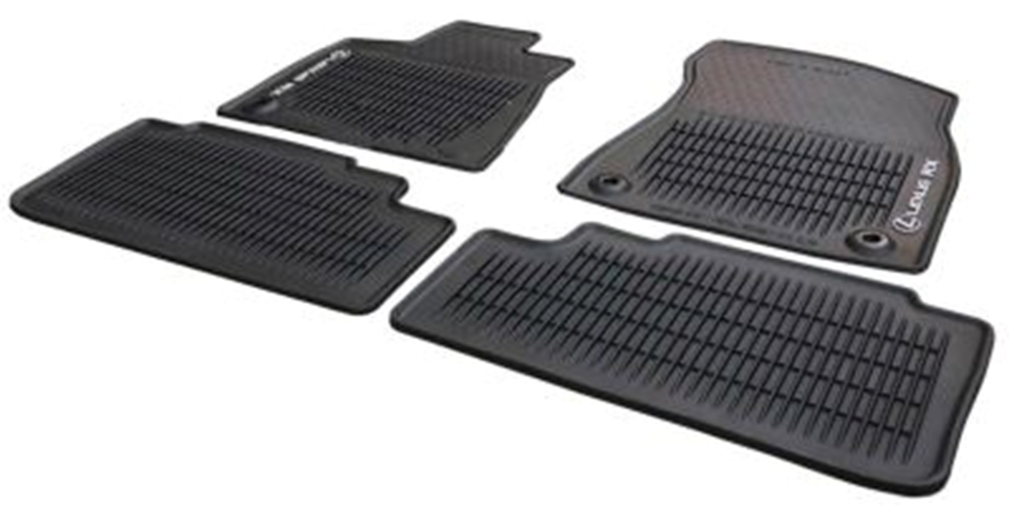LEXUS RC200T 17 RX350 1622 RX450H 1622 SET RUBBER FLOOR MAT 4 PCS OEM