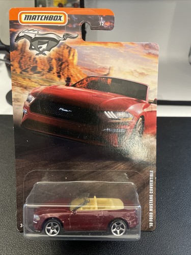 * MATCHBOX Ford Mustang series: '18 Mustang Convertible, 2020 issue