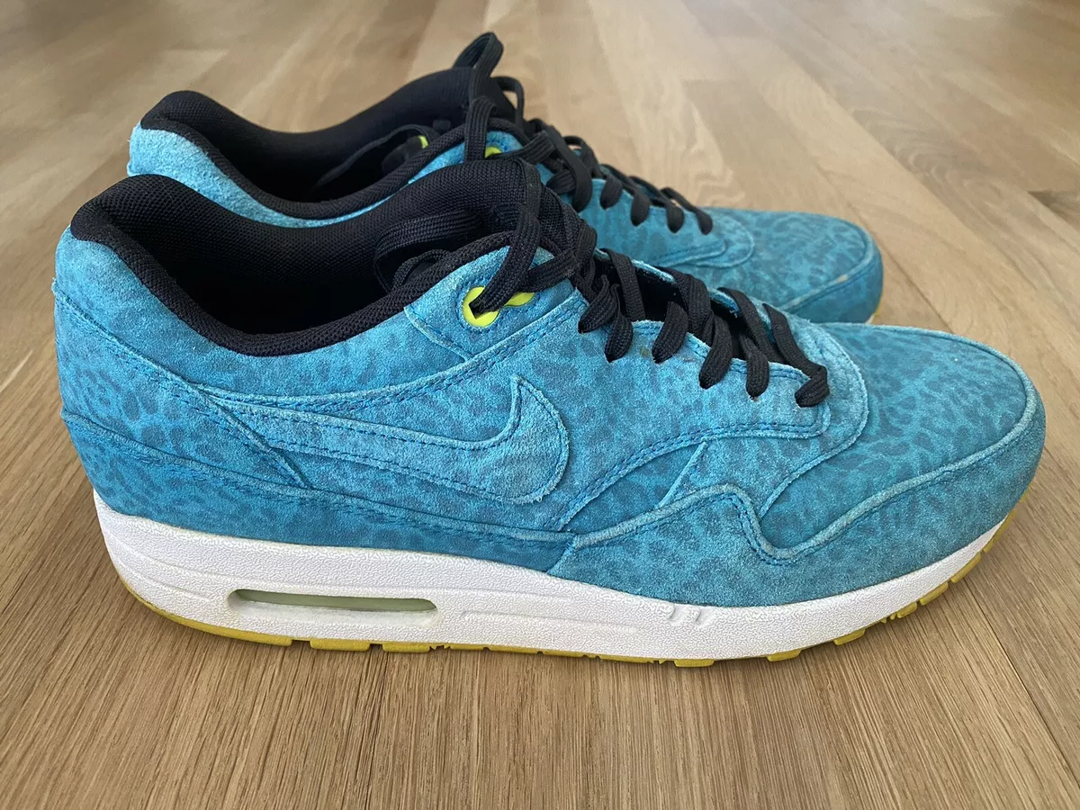 Ingang bijwoord binair Nike Air Max 1 Blue Leopard Size 8.5M/10W | eBay