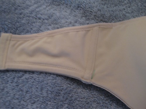 DOMINIQUE BEIGE 34D TRÄGERLOSER BH, GEPOLSTERTE CUPS, KNOCHEN IN FLÜGELN, BÜGEL, 3 HKS - Bild 3 von 5