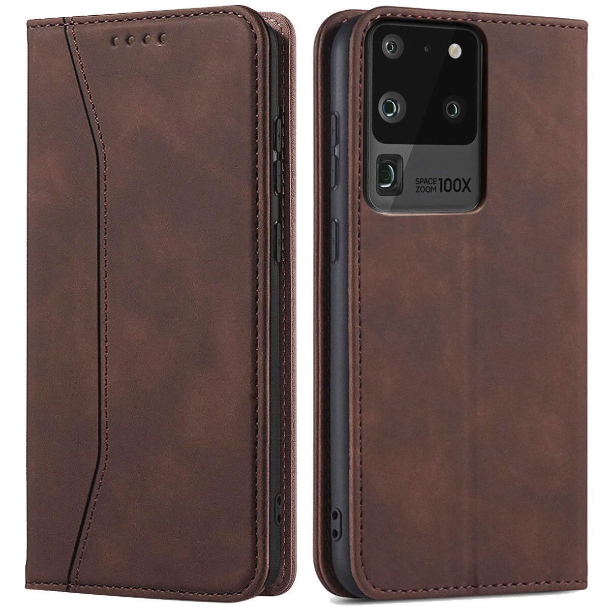 Leather Phone Cover For Samsung S20 Fe 5g ClickCase Trendy Dual