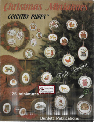 Dale Burdett Weihnachten Miniaturen Country Puffs Kreuzstich Muster Heft
