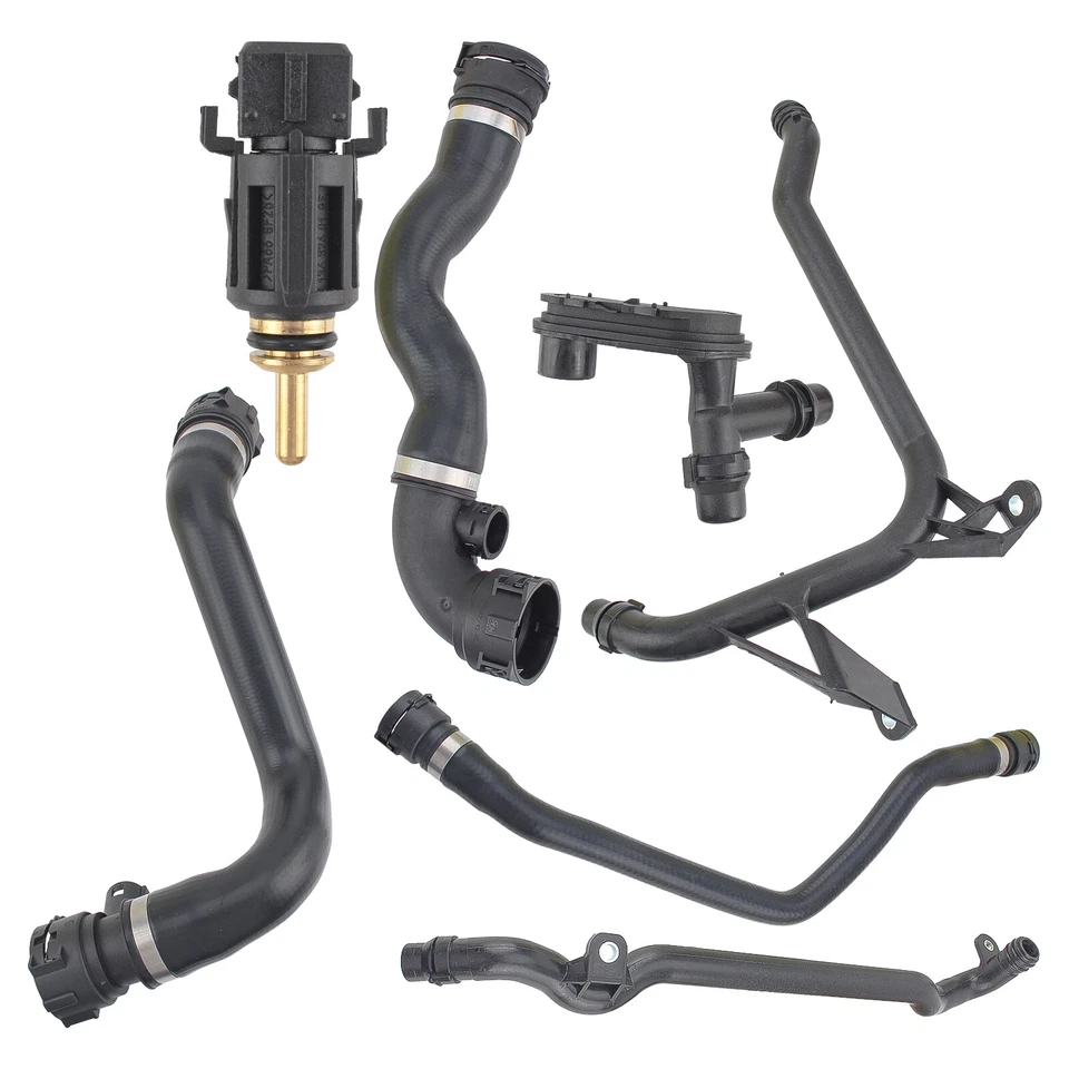 7x Kit de manguera de radiador de refrigerante de tanque de expansión para BMW 328Ci 328i 330Ci 330i 330xi Foto 2 de 4