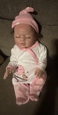 Girl Infant Baby Doll Sleeping Realistic Eyes Closed Mouth Open