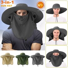 UPF 50 Wide Brim Sun Hat - UV Protection Bucket Cap For Hiking Camping Fishing
