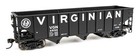 Walthers Mainline 910-56729 HO Scale 70-Ton AAR Hopper RTR Virginian #4598