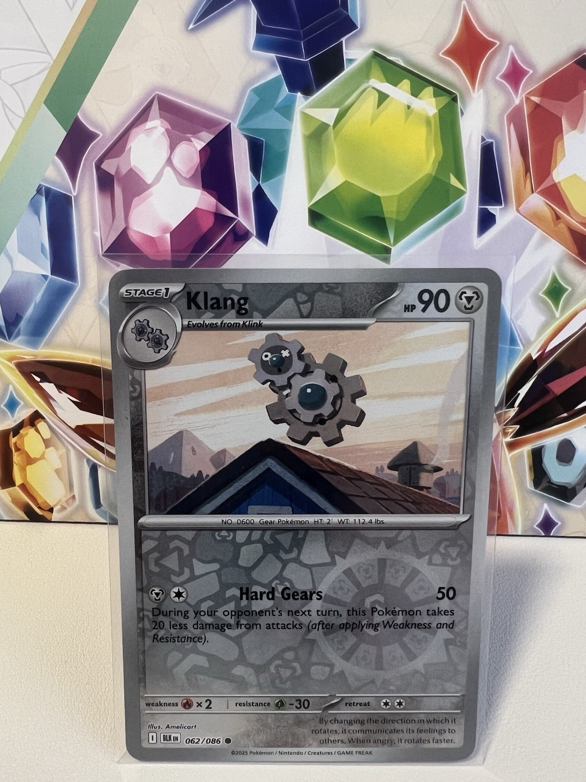 Klang 062/086 Common Reverse Holo - Pokemon TCG Black Bolt - NM