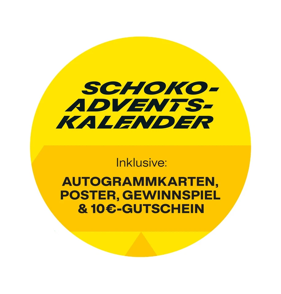 Borussia Dortmund BVB Adventskalender 2025 Comic Schoko Kalender Poster Autogram - Bild 2 von 4