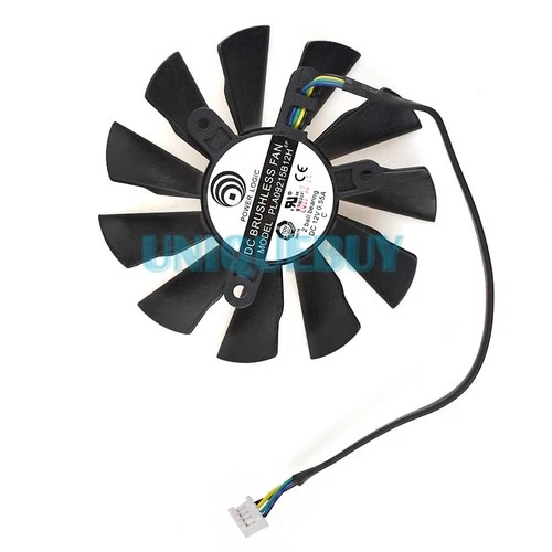 Cooling fan PLA09215B12H for msi N560 580GTX HD6870 4pin 12V double ball bearing