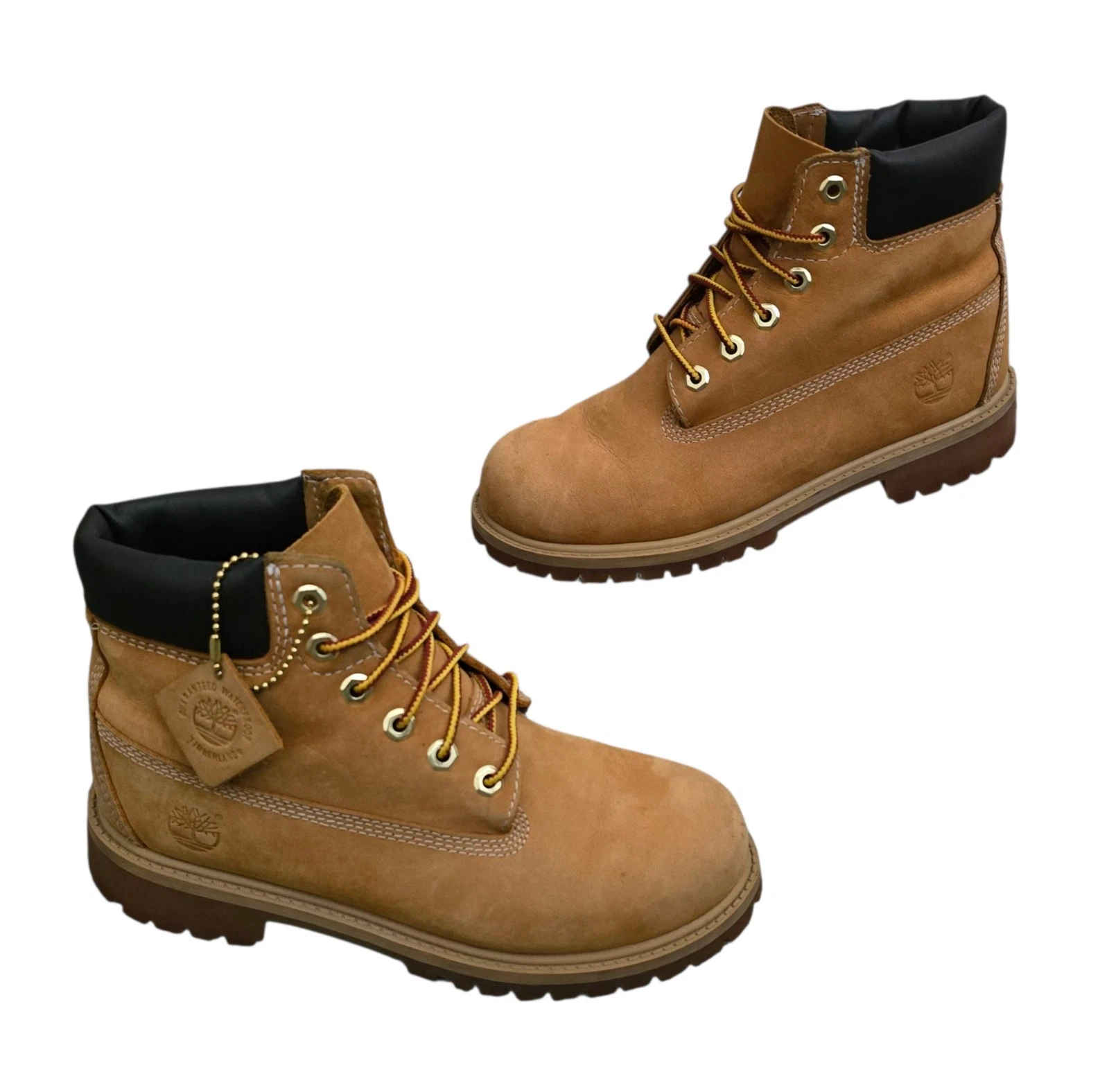 Timberland stivali da bambino in pelle premium taglia 3 grano impermeabili Primaloft 200