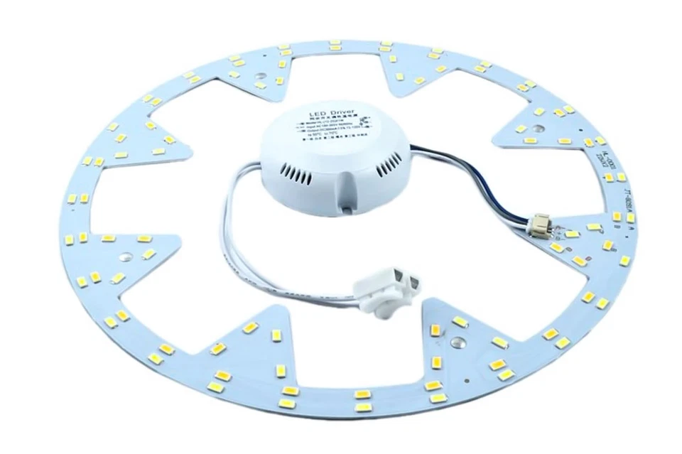 Kit led smd 22w luce calda rotondo pannello neon conversione plafoniera - Immagine 4 di 4
