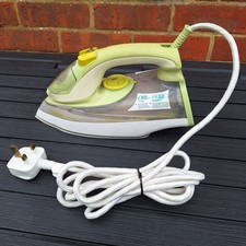 Philips EasyCare Steam Iron 2400W SteamGlide Green & White Tested Working