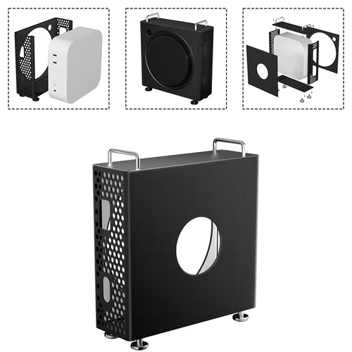 Space Saving Aluminum Chassis Stand for Mac Mini M4/M4Pro for Easy Setup