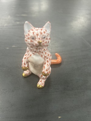 Herend Kitten Standing Rust 