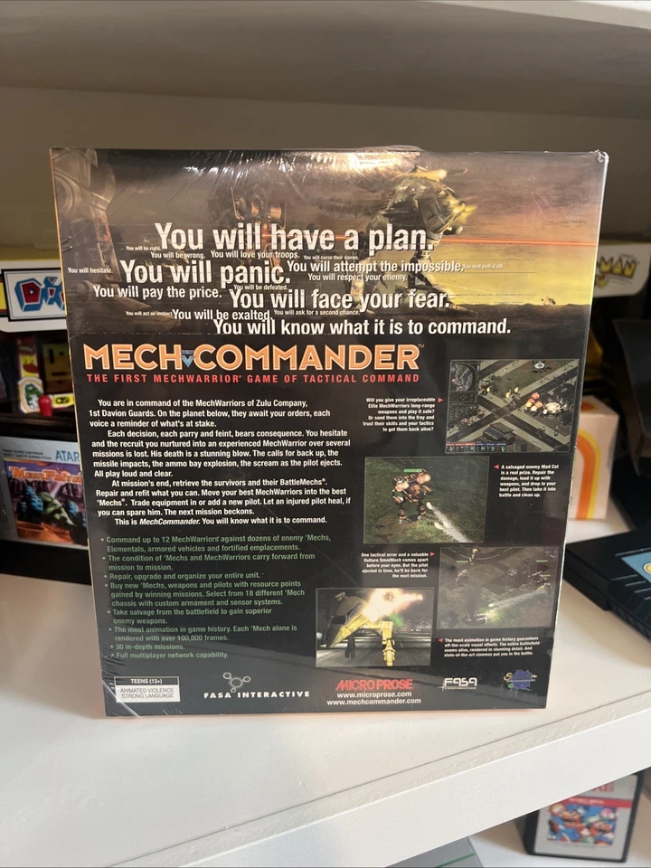 Mech Commander, 1998, Big Box - NEW / SEALED / WRAPPED - Image 2 of 4